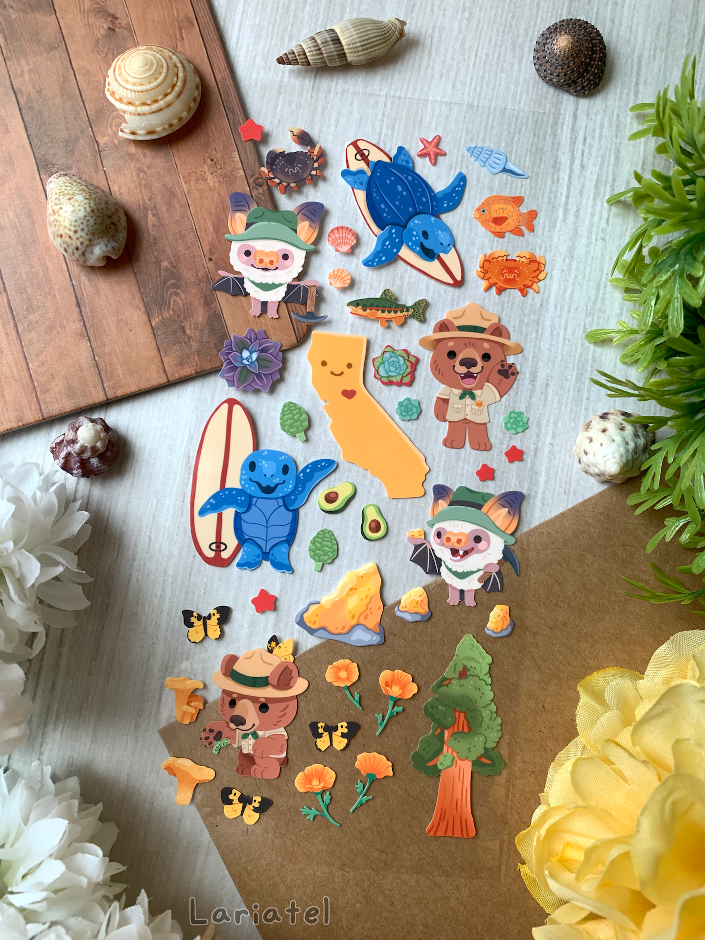 State Sticker Sheet - CA