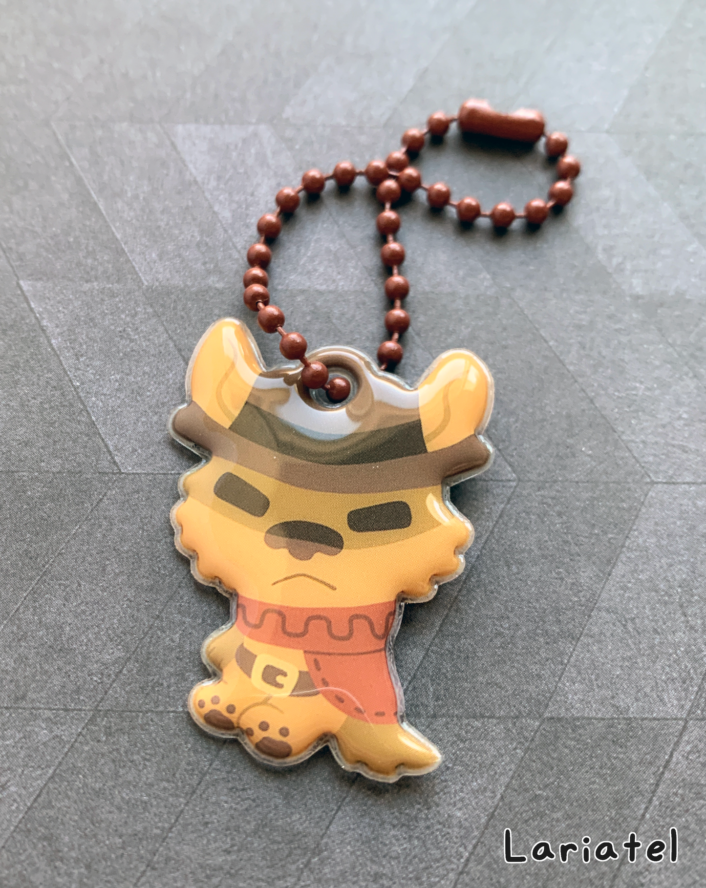 Lone Coyote Puffy Charm