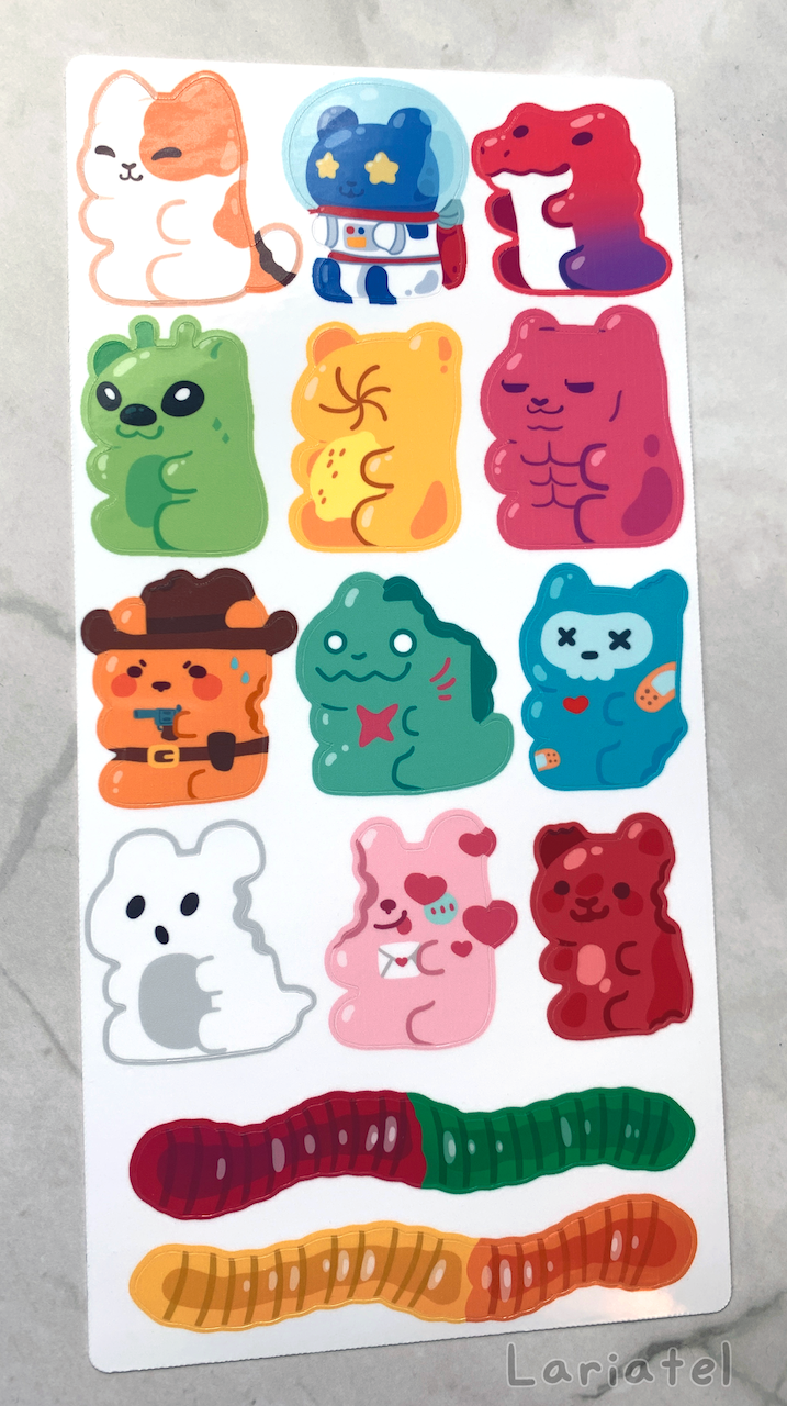 Gummy Series 2 Sticker Sheet