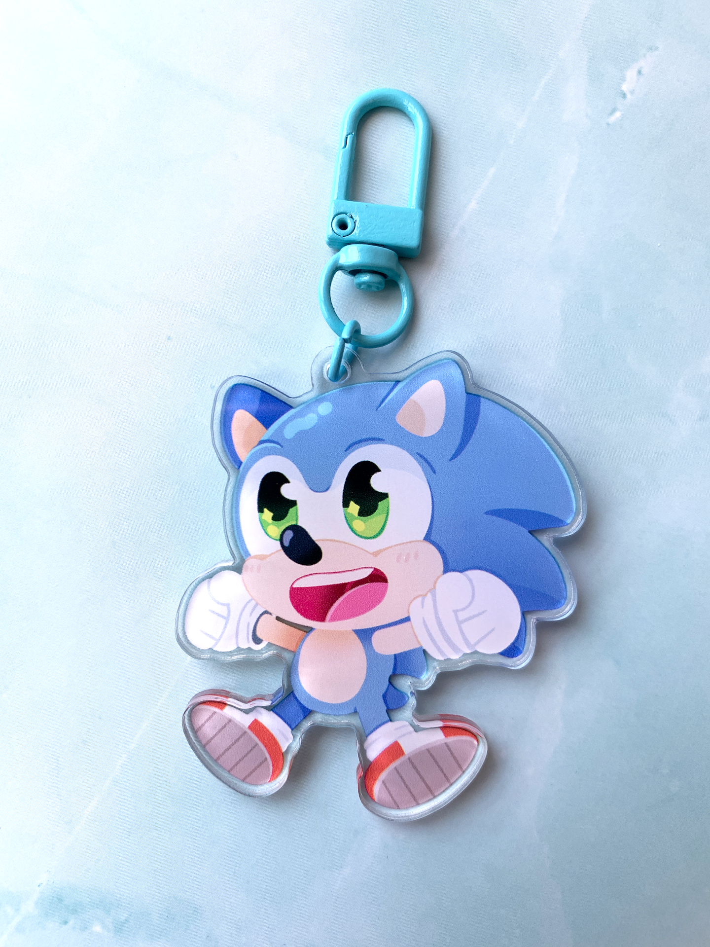 Blue Blur Keychain