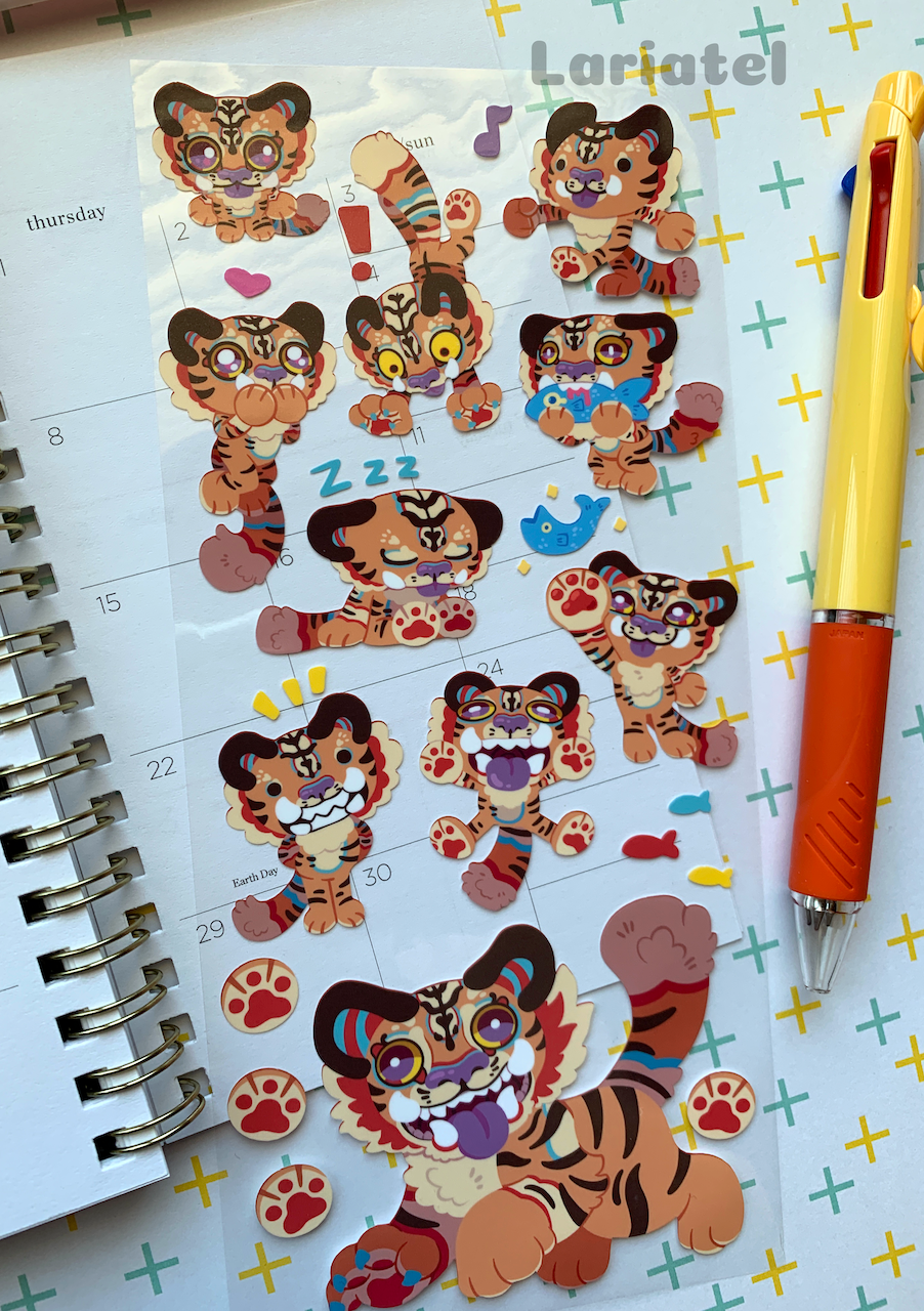 Taiga Sticker Sheet