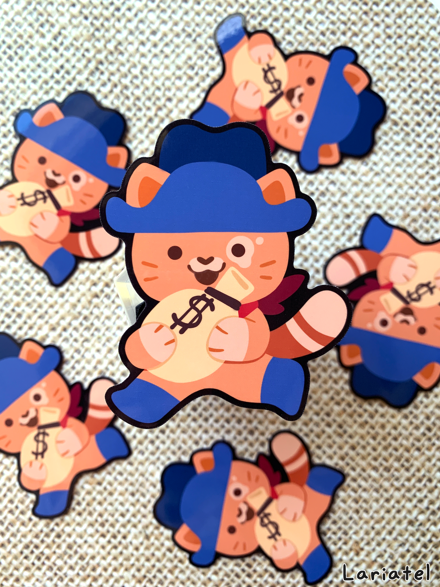 Thievin' Bandit Cat Sticker