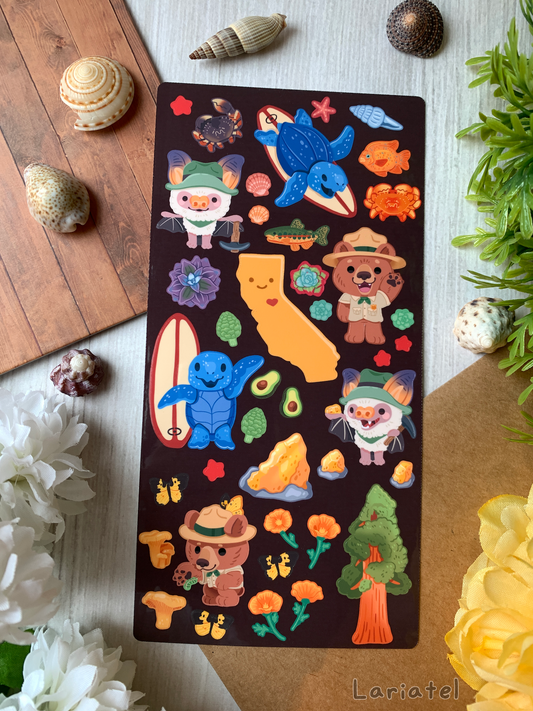 State Sticker Sheet - CA