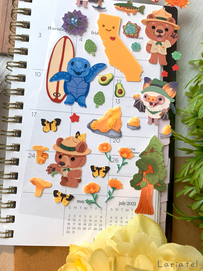 State Sticker Sheet - CA