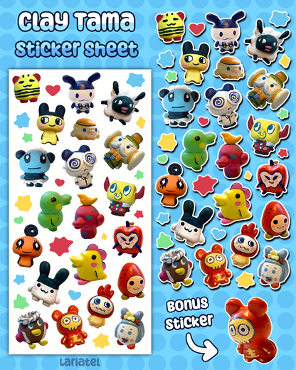 Clay Tama Sticker Sheet