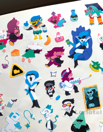 Cyber World Sticker Sheet