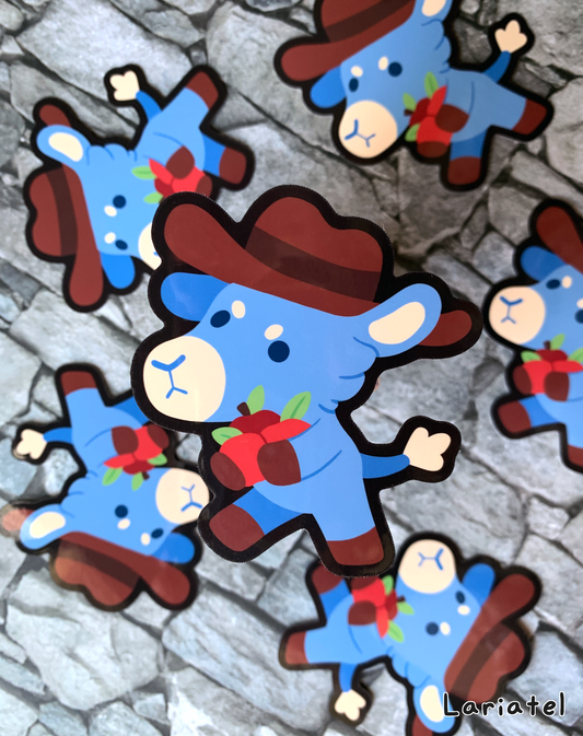 Sheriff Donkey Apples Sticker