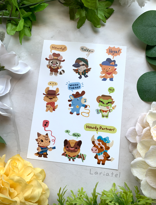 Hello Wild West - Large Postcard