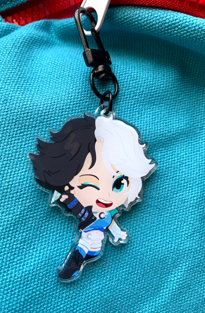 Luna Snow Keychain