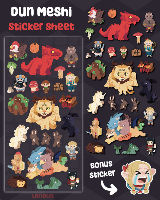 Dungeon Meshi Sticker Sheet