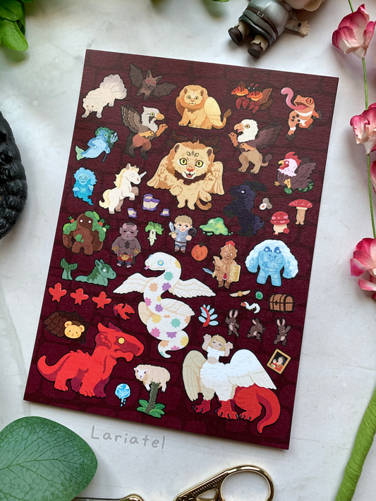 Dungeon Monsters - Large Postcard