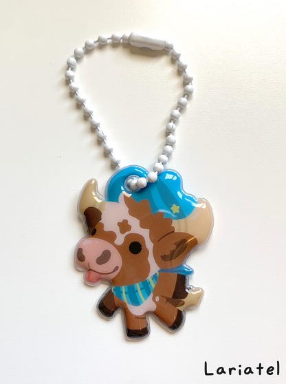 Longhorn Puffy Charm