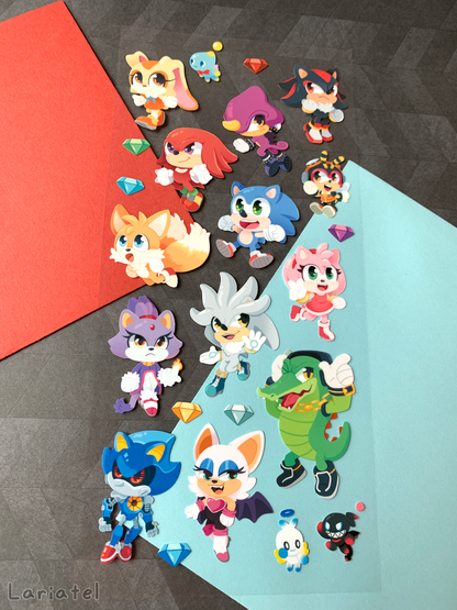 Blue Blur Sticker Sheet