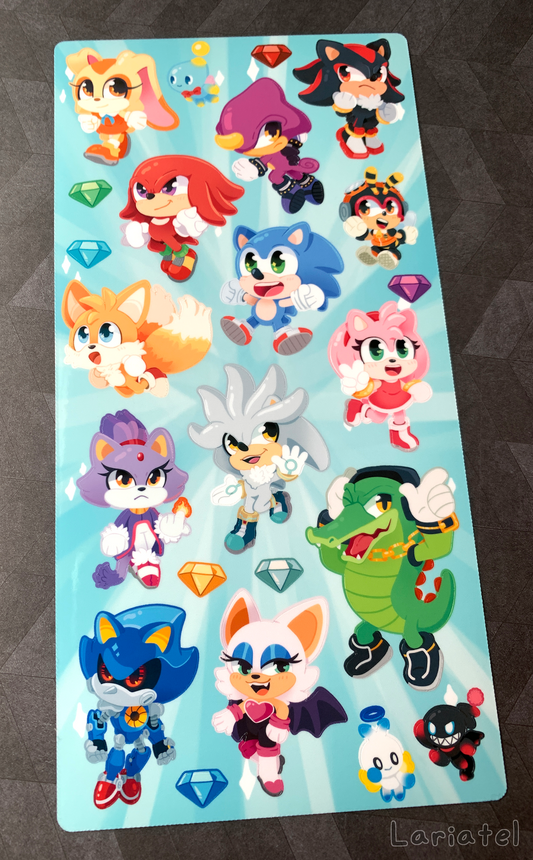 Blue Blur Sticker Sheet