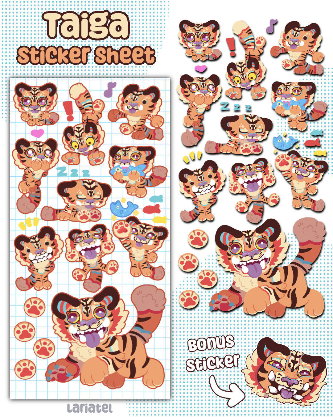 Taiga Sticker Sheet
