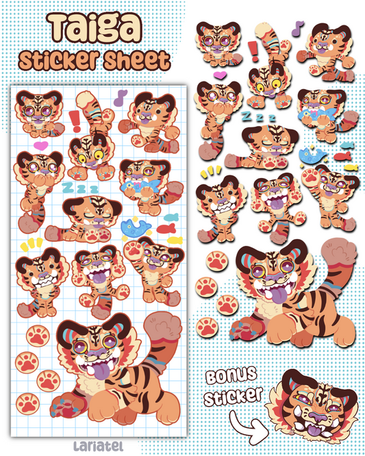 Taiga Sticker Sheet