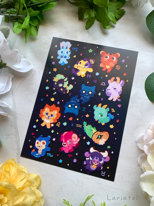 Zodiac - Large Postcard